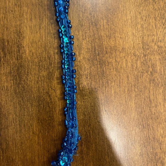 Sherri Hill Style 56697 Peacock Blue Mini Formal - Picture 9 of 10